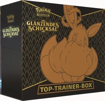 Pokemon Glänzendes Schicksal Top-Trainer-Box Evoli 