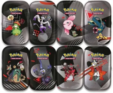 Pokemon Karmesin & Purpur Schwarze Blitze & Weisse Flammen Mini Tin