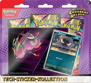 Pokemon Tech-Sticker-Kollektion Mega-Entwicklung Erhabene Helden
