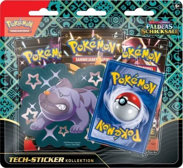 Pokemon Tech-Sticker-Kollektion Schillerndes Mobtiff
