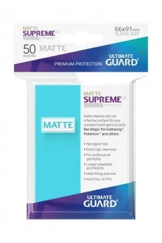 Ultimate Guard Supreme UX Sleeves Standardgröße Matt Aquamarin (50)
