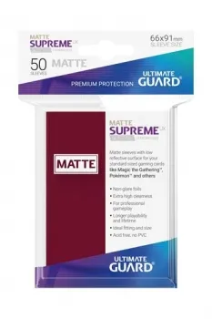 Ultimate Guard Supreme UX Sleeves Standardgröße Matt Burgundrot (50)