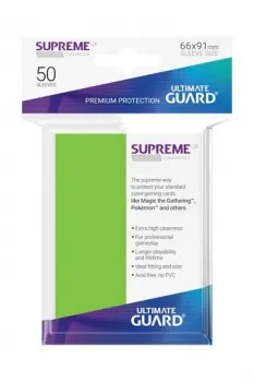 Ultimate Guard Supreme UX Sleeves Standardgröße Light Green (50)