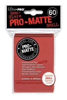 Ultra Pro Small Sleeves Pro Matte Red