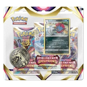 Pokemon Verlorener Ursprung 3-Pack Blister Snibunna