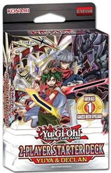 Auf diesem Cover befinden sich die 2 Protagonisten der neuen TV-Serie Yugioh ARK V Yuya und Declan mit deren Hauptmonstern Buntäugiger Säbeldrache und D/D/D-Drachenkönig Pendragon