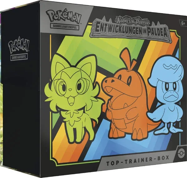 Pokémon Top Trainer Box Enticklungen in Paldea