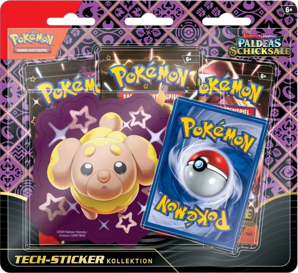 Pokemon Tech-Sticker-Kollektion Schillerndes Hefel