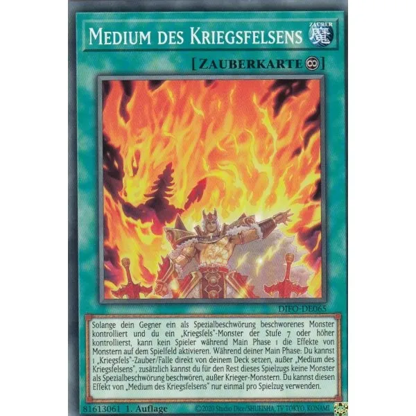 Medium des Kriegsfelsens