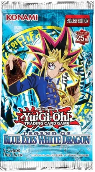 Yugioh Booster Pack Legend of Blue-Eyes White Dragon Display