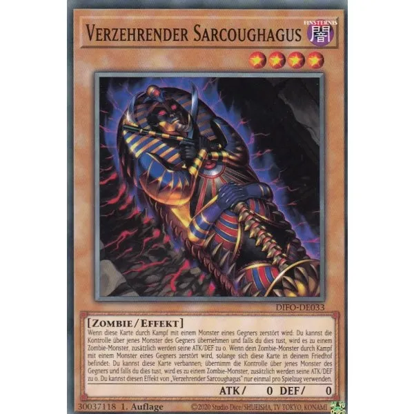 Verzehrender Sarcoughagus