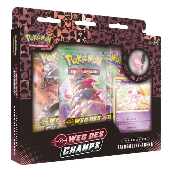 Pokemon Weg des Champs Farballey-Arena Pin Box 